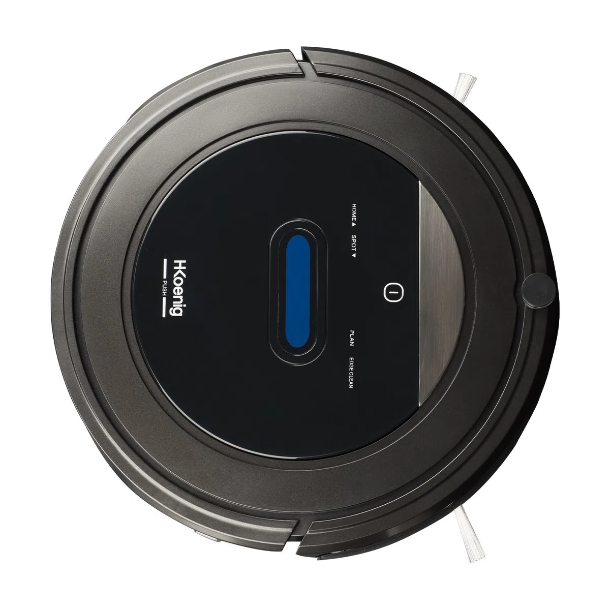 H.Koenig Robot Aspirador Conectado WiFi + fregona SWRC110 Watermop Inteligente Potente Silencioso Rápido, Autónomo 100min, 4 ciclos, Programa semanal, Filtro HEPA, detección de obstáculos