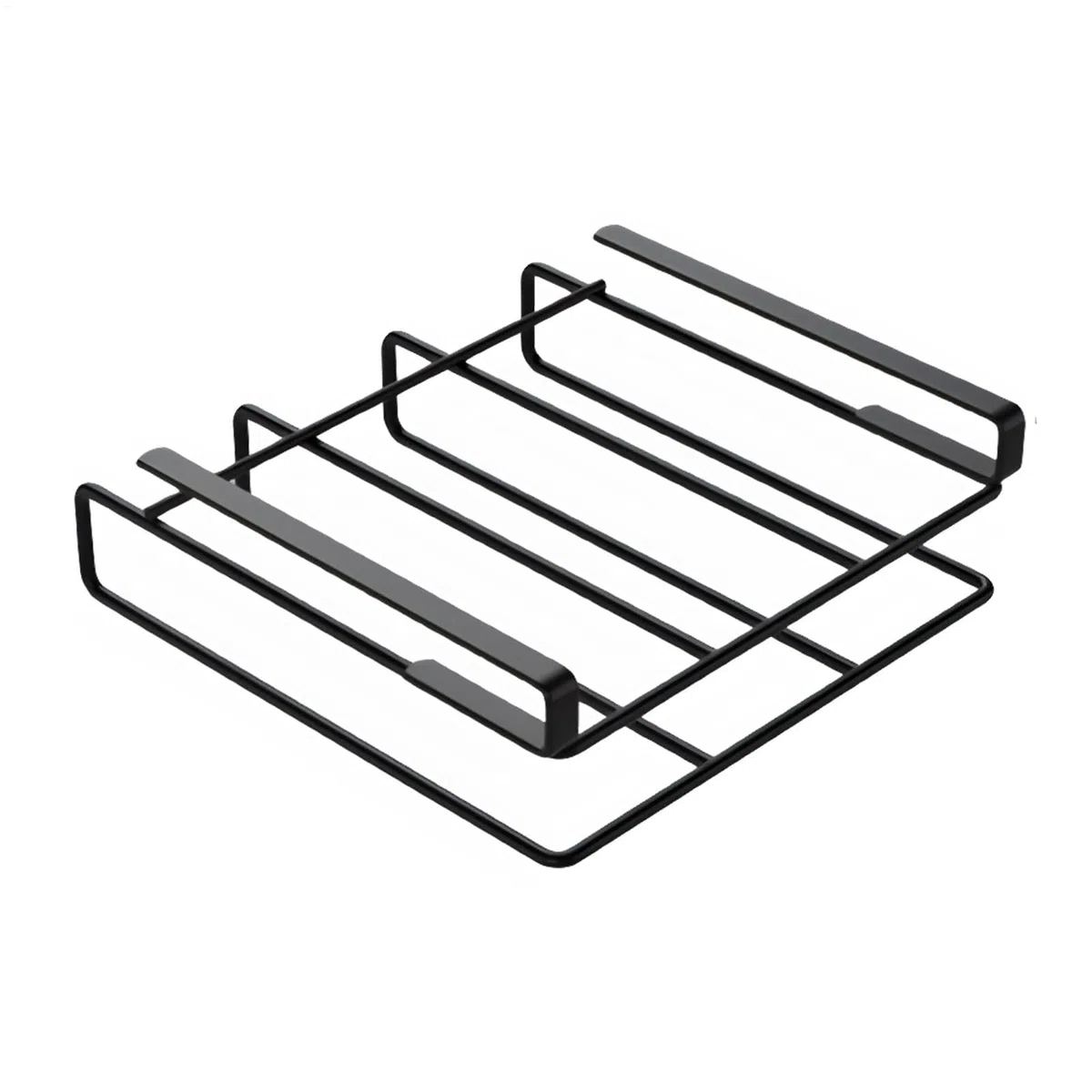 Organizador de tablas de cortar, soporte para tablas de cortar para debajo del armario, estante de almacenamiento para bandejas de horno, durabilidad y estabilidad bajo el estante para tablas de