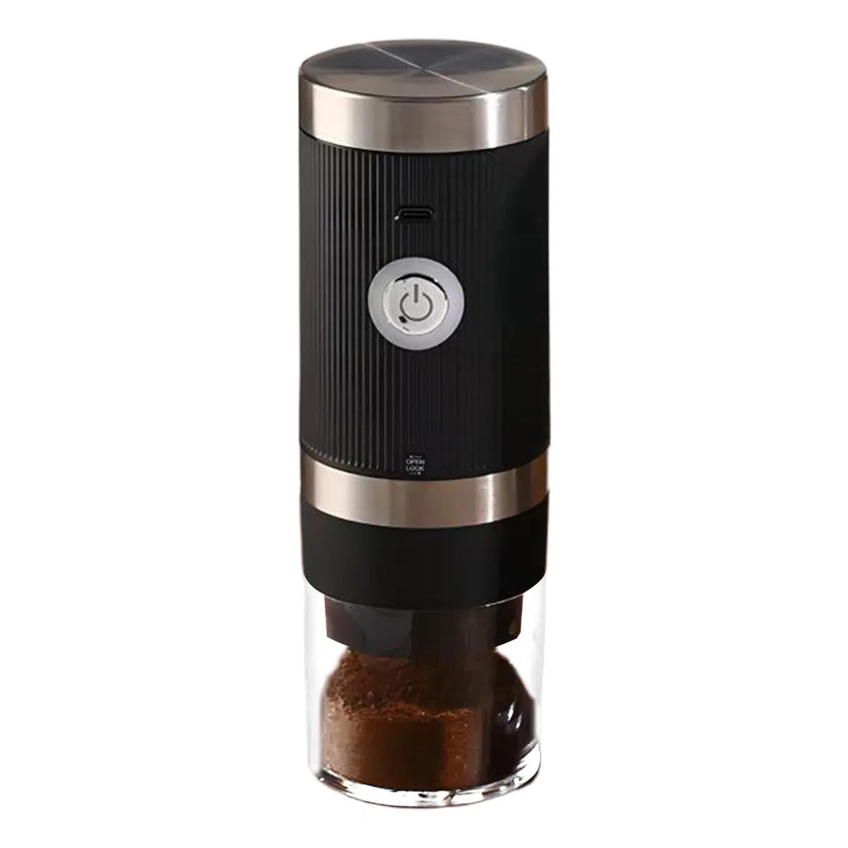 Molinillo de café eléctrico, molinillo de carga USB, trituradora recargable, mecanismo de cónica, molienda de alta velocidad, 7.87 x 2.76 x 2.76 pulgadas, ideal para necesidades de preparación