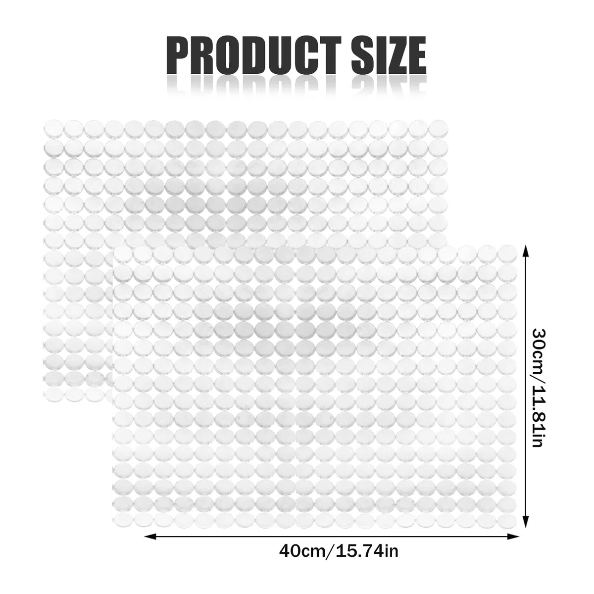 Juego de 2 Protector de PVC para Fregadero, 30 x 40 cm Alfombrillas para Fregadero Protectoras, Antideslizante Protección de Fregadero, Protector de Fregadero para Protección del Fregadero (Blanco)