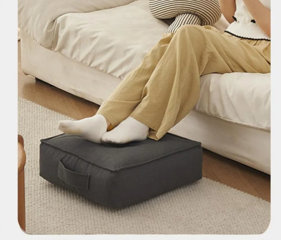 Cojín elevador extra grueso de 15 cm, 100% algodón, cuadrado, para sillón y oficina, color beige, 50 x 50 x 15 cm, perfecto para ancianos, recuperación posoperatoria y comodidad en silla de ruedas
