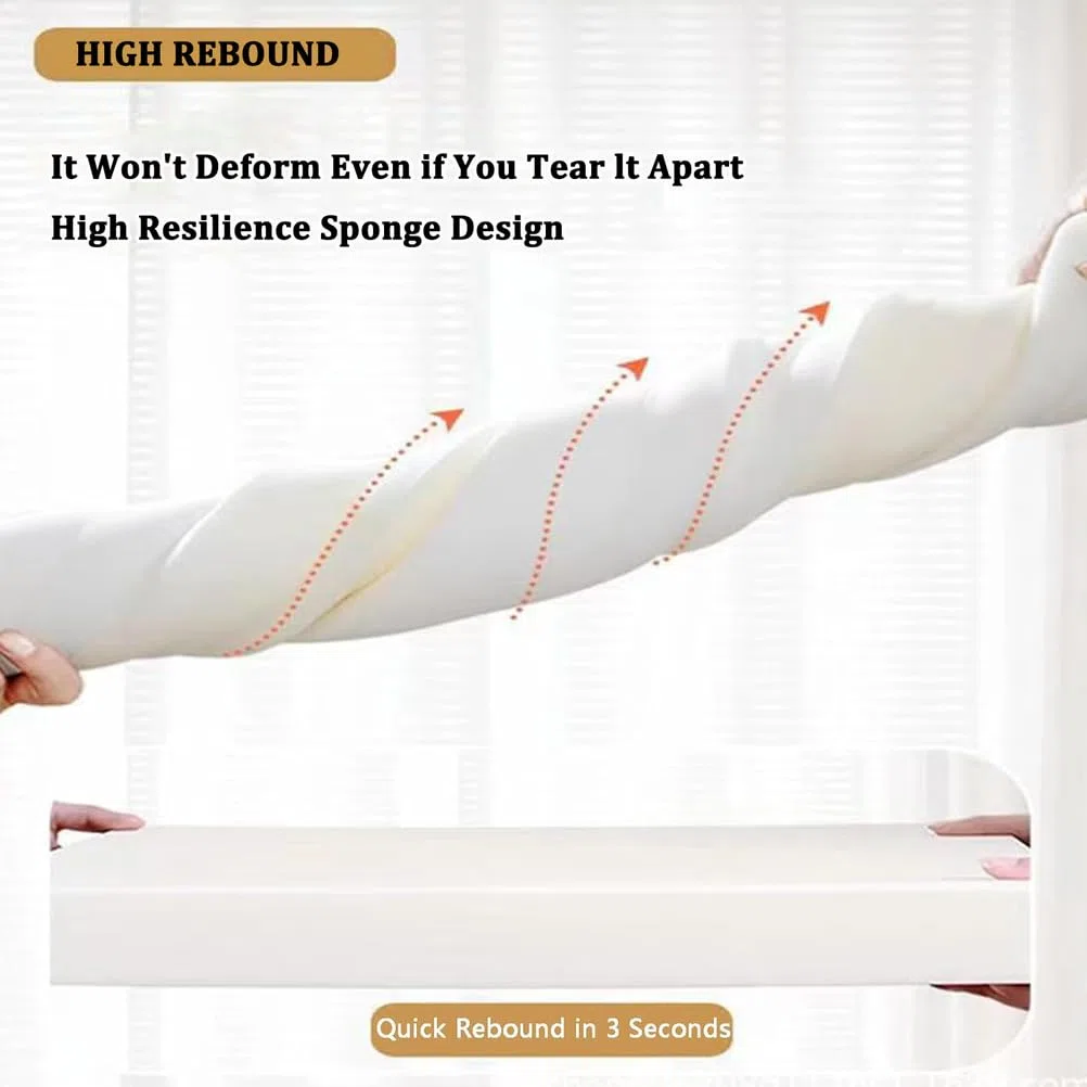 Genérico Cojín para Reposabrazos De Sofá, Cojín Lumbar Rectangular De Espuma Gruesa, Cómodo Cojín De Cabecera Y Respaldo Extraíble, para Camas Y Diversos Sofás Y Sillas,Light Brown,50x15x15cm