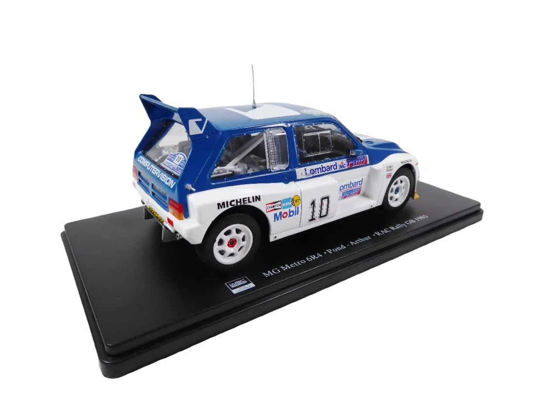 OPO 10 - Coche en Miniatura reproducido en Escala 1/24 Compatible con MG Metro 6R4 Pond - RAC Rally GB 1985 - RVQ21