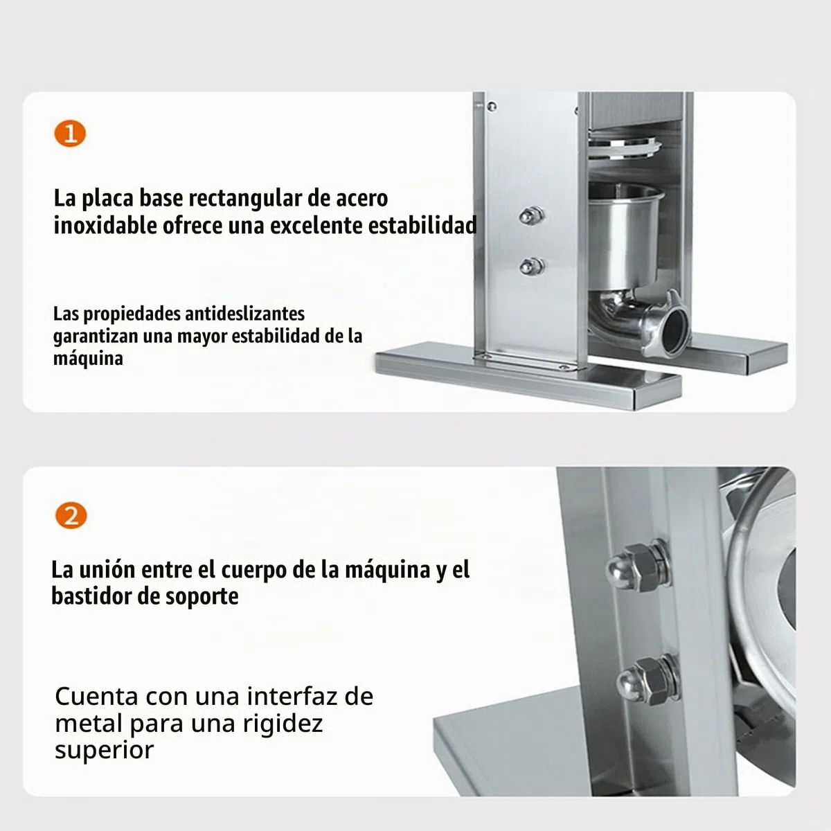 Maquina De Embutir, Embutidora Electrica De Chorizos, Máquina Para Embutir Salchichas De Acero Inoxidable, Con 3 Tubos De Relleno, Capacidad De 3 l, Control Con El Pie, 220v
