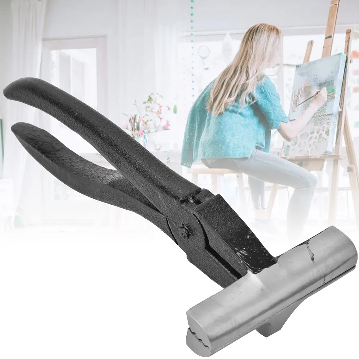 Alicates para Lienzo pinzas para estirar lienzo 8 Cm, 3,1 Pulgadas, Pinza para Lienzo, Herramienta para Marco de Lienzo de Hierro Fundido, Alicates para Lienzo Toiles