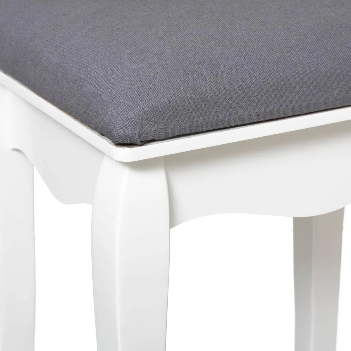 ATMOSPHERA CREATEUR D'INTERIEUR Taburete, Blanco, 28 x H. 46 cm
