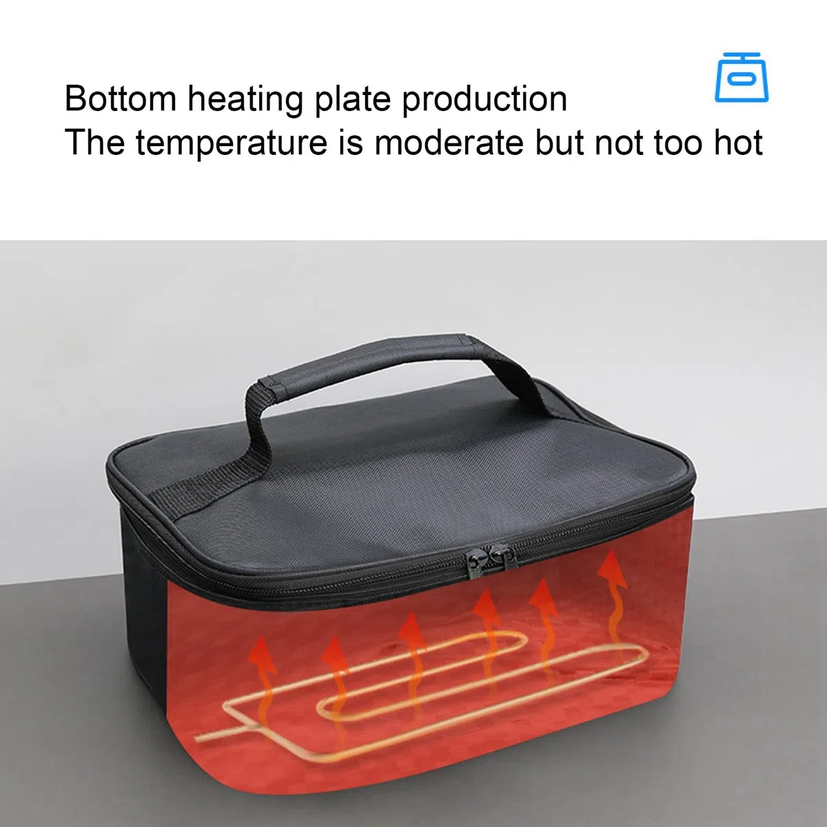 Microondas Portátil De Mini Para Automóvil, Horno Eléctrico De 12V Calefacción Rápida Caja De Picnic Lonchera Calentada Calentador De Alimentos Fiambrera Electrica Para Viajes Para Acampar Cocción