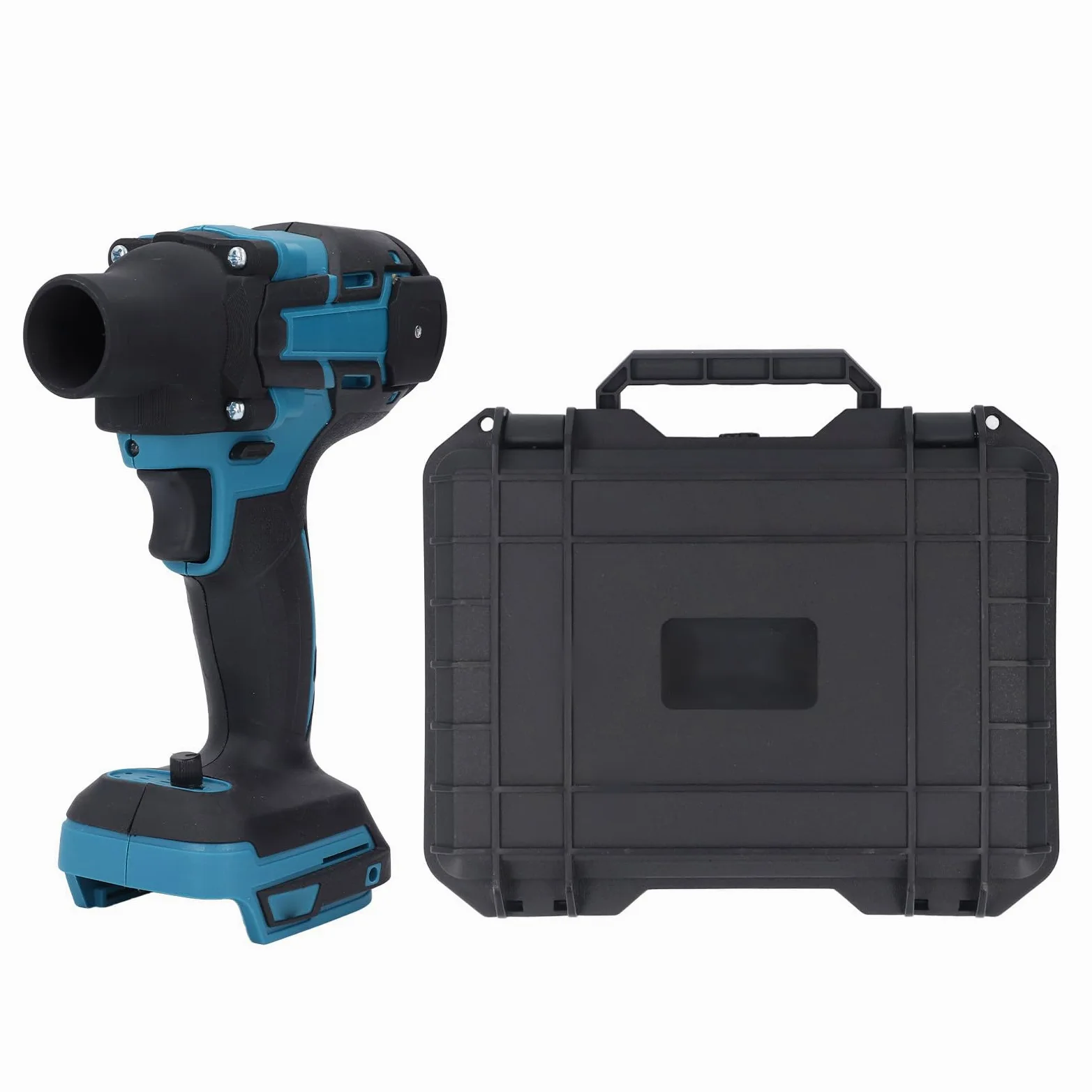 Generic Soplador Industrial de Mano Potente Plumero de Aire Eléctrico Azul para Limpieza Electrónica Vehículos de Oficina en Casa