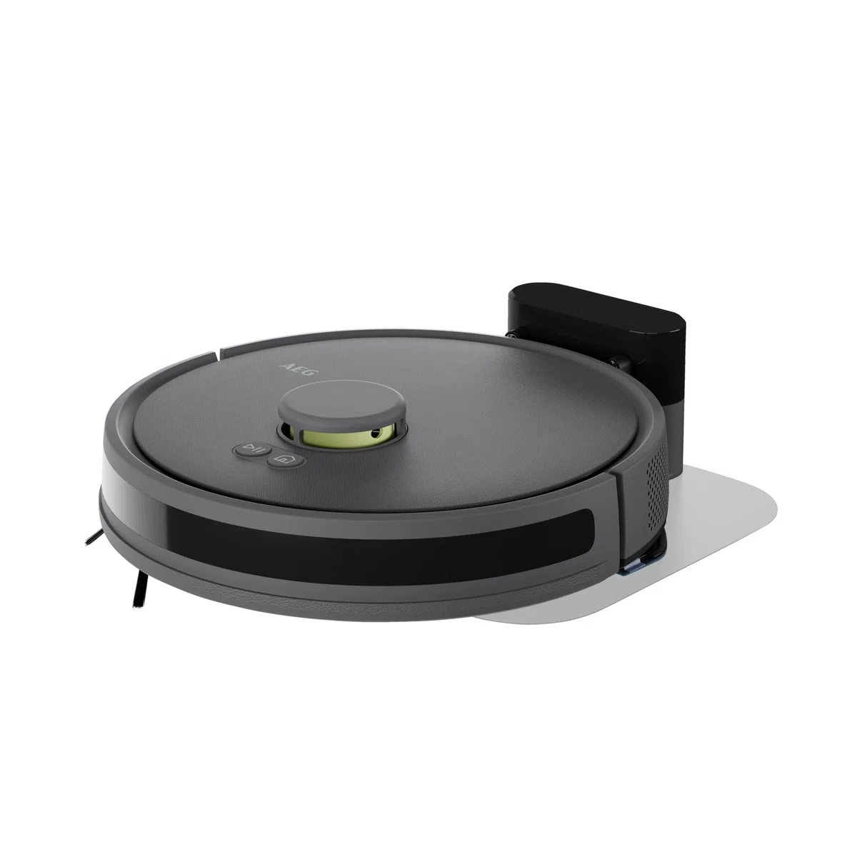 AEG Robot Aspirador 14,4V 0,28L AR71HW1DG Gris | autonomía 125 min, navegación LiDAR, función mopa, 14,4 V, depósito 0,28 L, gris
