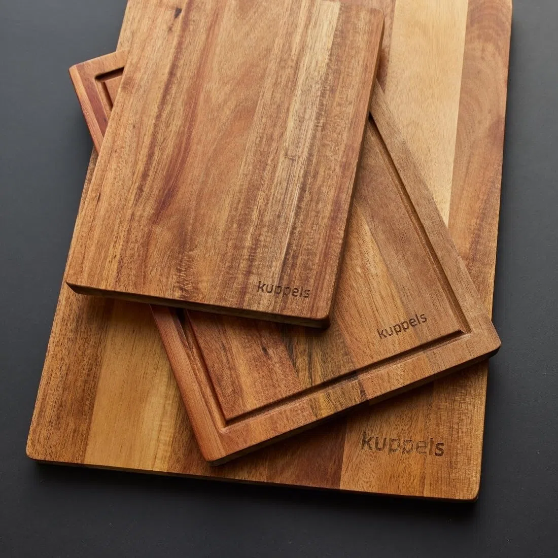Kuppels Tabla de Cortar SLICE de Madera de Acacia - 40 x 30 x 1,5 cm - Tabla para Servir