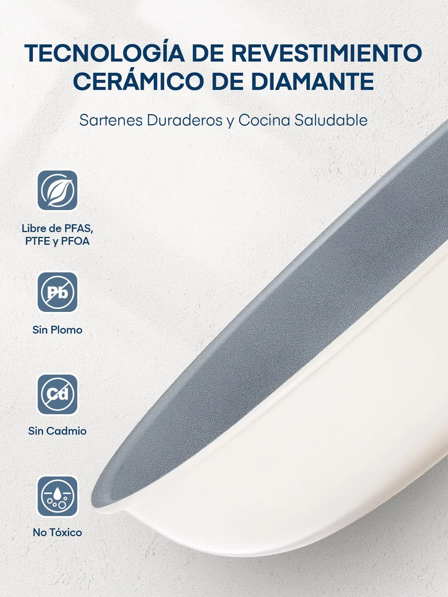 FOHERE Juego de 3 Sartenes Antiadherentes de 20/24/28 cm con Mango Extraíble, Recubrimiento Cerámico, Sartenes Induccion Apto para Todas las Estufas, se Puede Lavavajillas y Horn, Aluminio, Gris