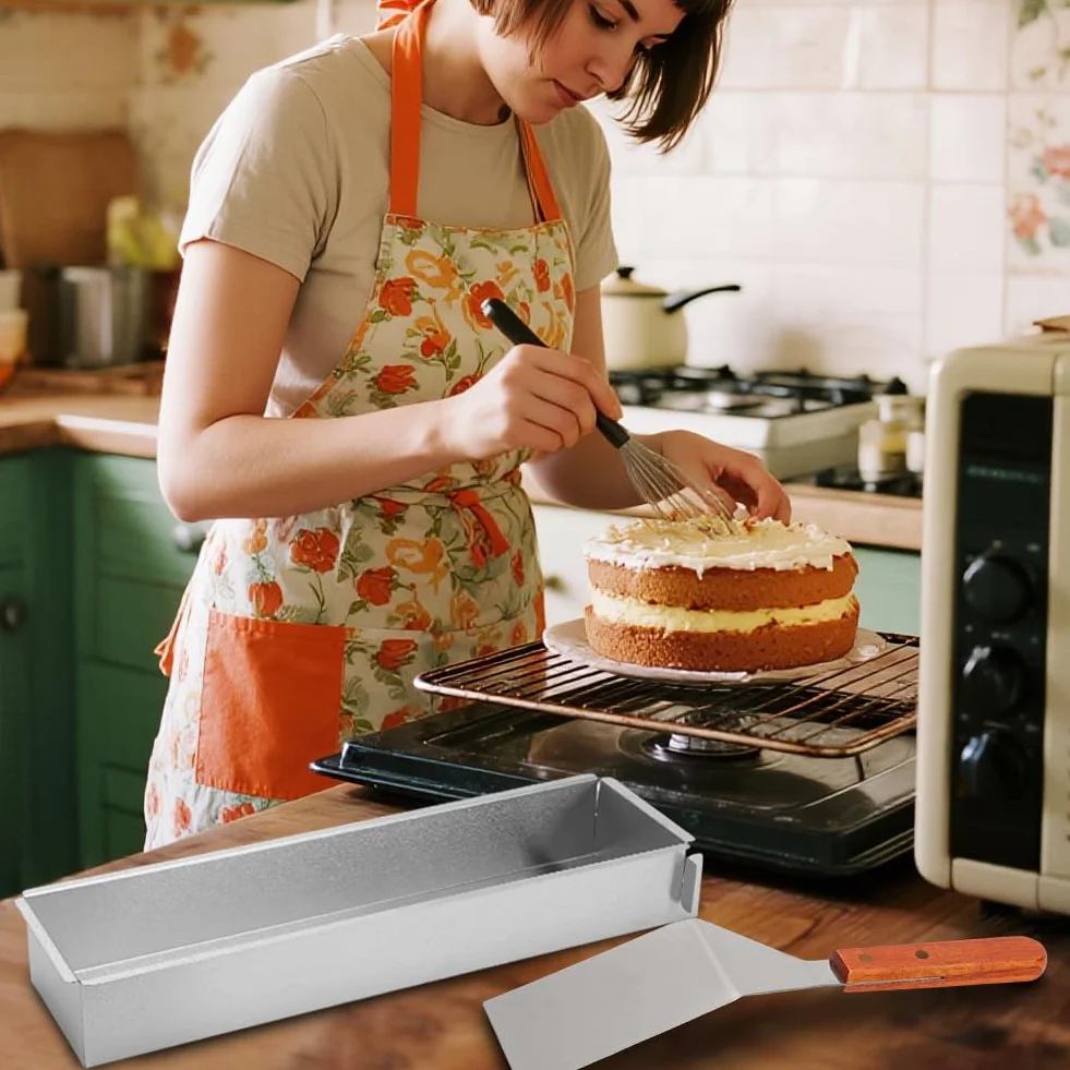 Molde rectangular para tiramisú, ajustable, rectangular, molde para tartas de mousse, rectangular, para preparación de tartas, tostadas, panes, hornear, tartas de capas para cumpleaños