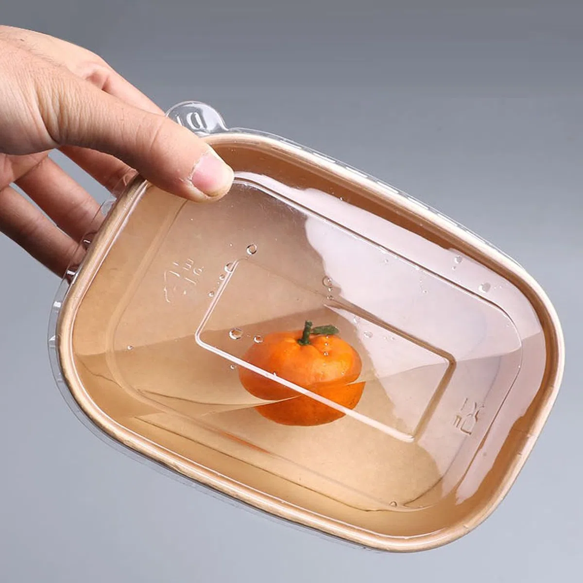 20 Piezas Caja De Papel Para Llevar, Caja De Ensalada, Compartimentos Para Comida, Recipientes Reutilizables, Impermeable, Resistente Al Aceite, Comida Para Llevar, Viaje (Con Tapa, 750ml)