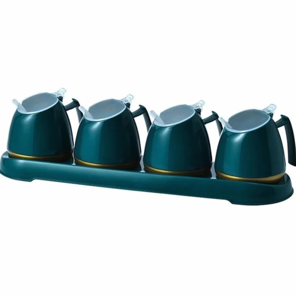 SAeWare Tarro de condimentos, contenedor de especias, juego de tarros de condimentos, salsa, vinajero, dispensador de condimentos, estante de especias, botella de condimentos, juego de recipientes de