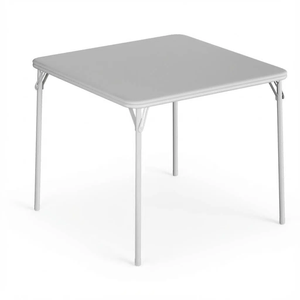 Zstar Mesa Plegable(96×96×70 Cm), Ahorra Espacio, Uso Versátil para Interior Salón Balcón y Exterior Terraza Camping, Gris