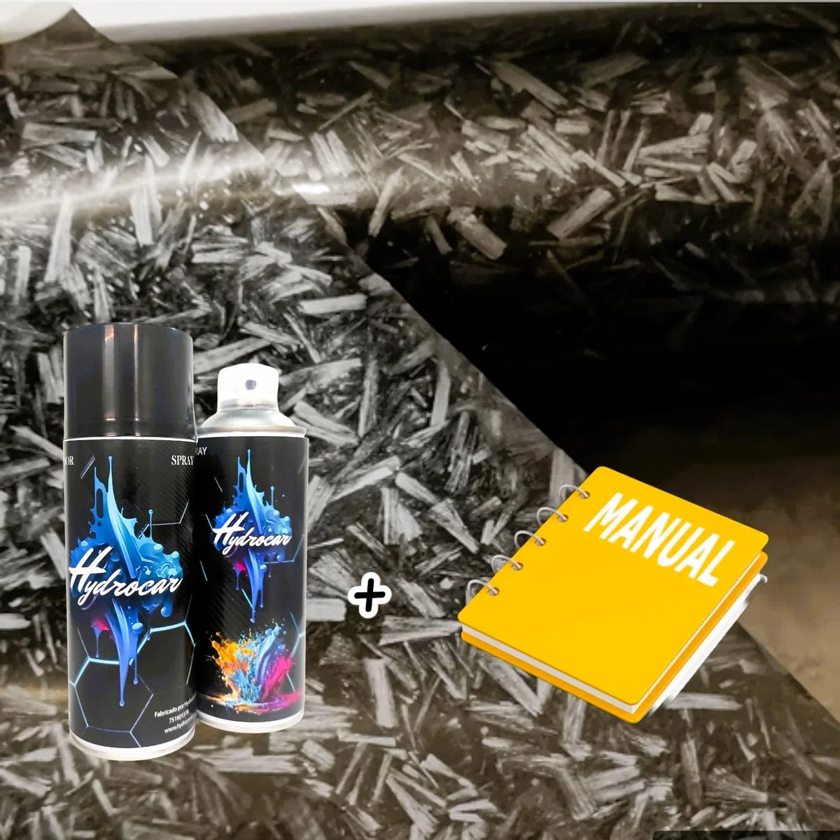 Kit Hidroimpresion Base Hydrocar water transfer printing hidrografía hydrographics kit hydrodipping fibra de carbono (HC48)