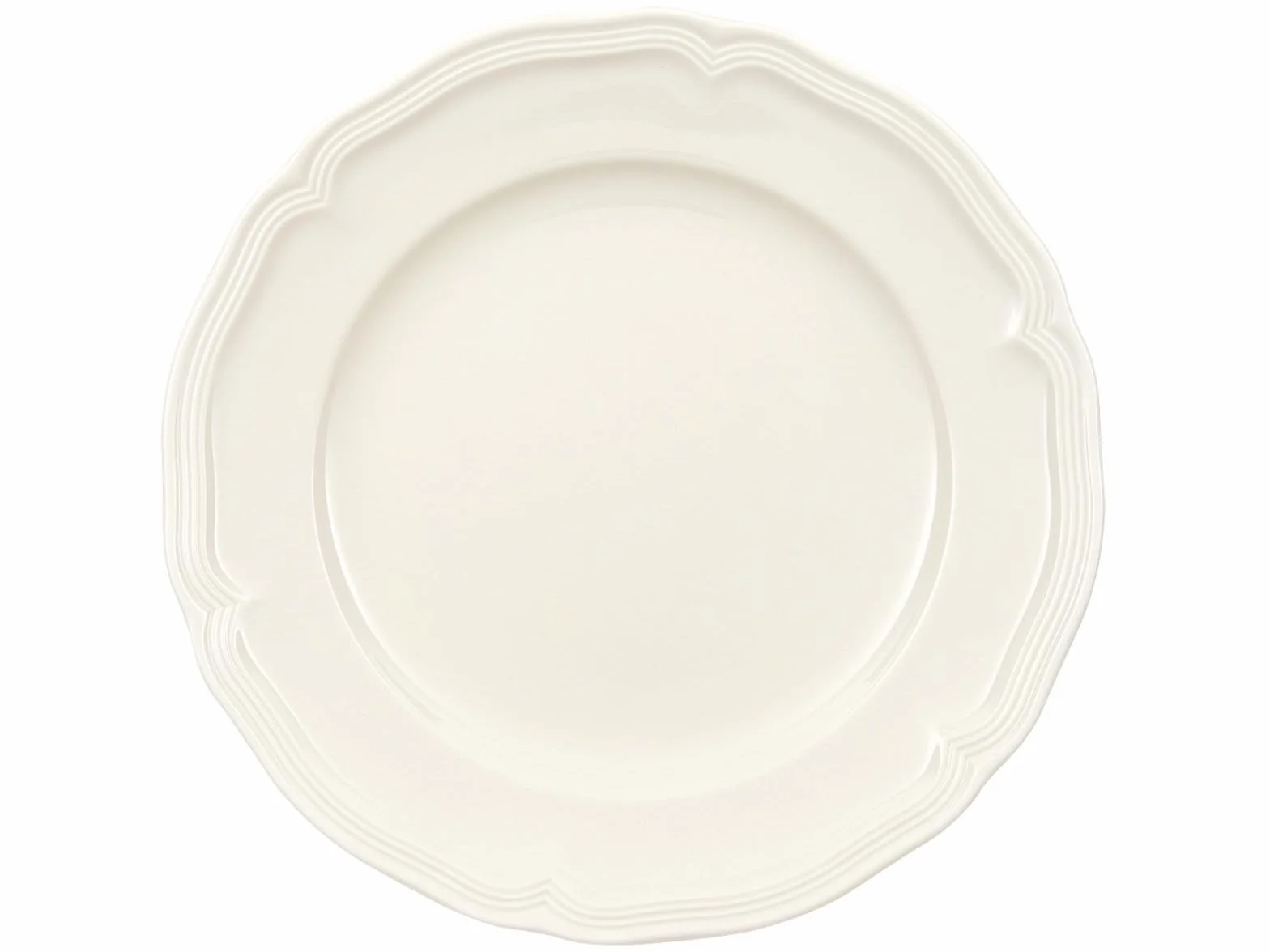 Villeroy & Boch Manoir Plato para desayuno o postres, 21 cm, Porcelana Premium, Blanco