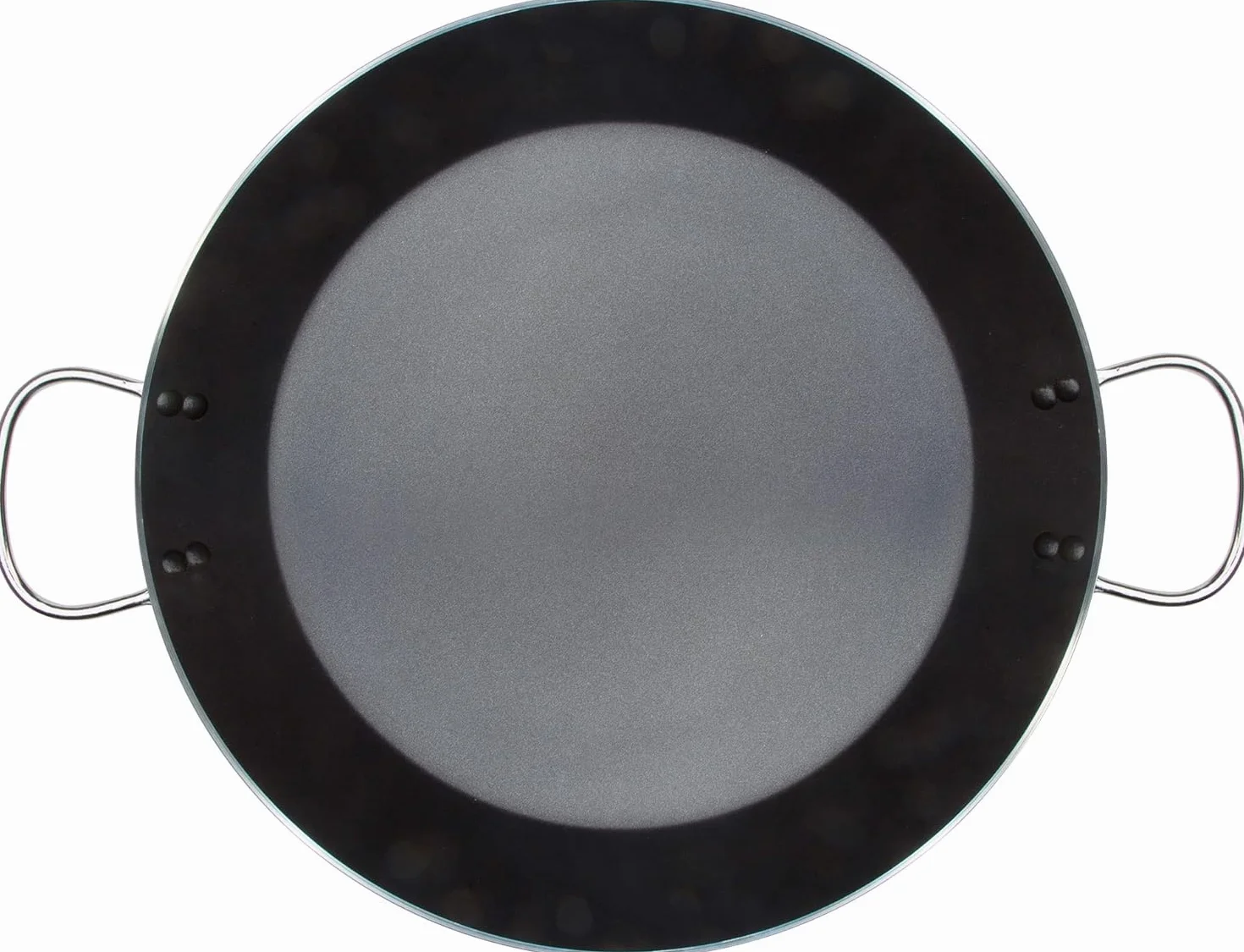 WECOOK! Paellera Kratha de aluminio con antiadherente XYLAN Plus, 42 cm, asas de hierro remachado, apta para inducción y todo tipo de cocinas