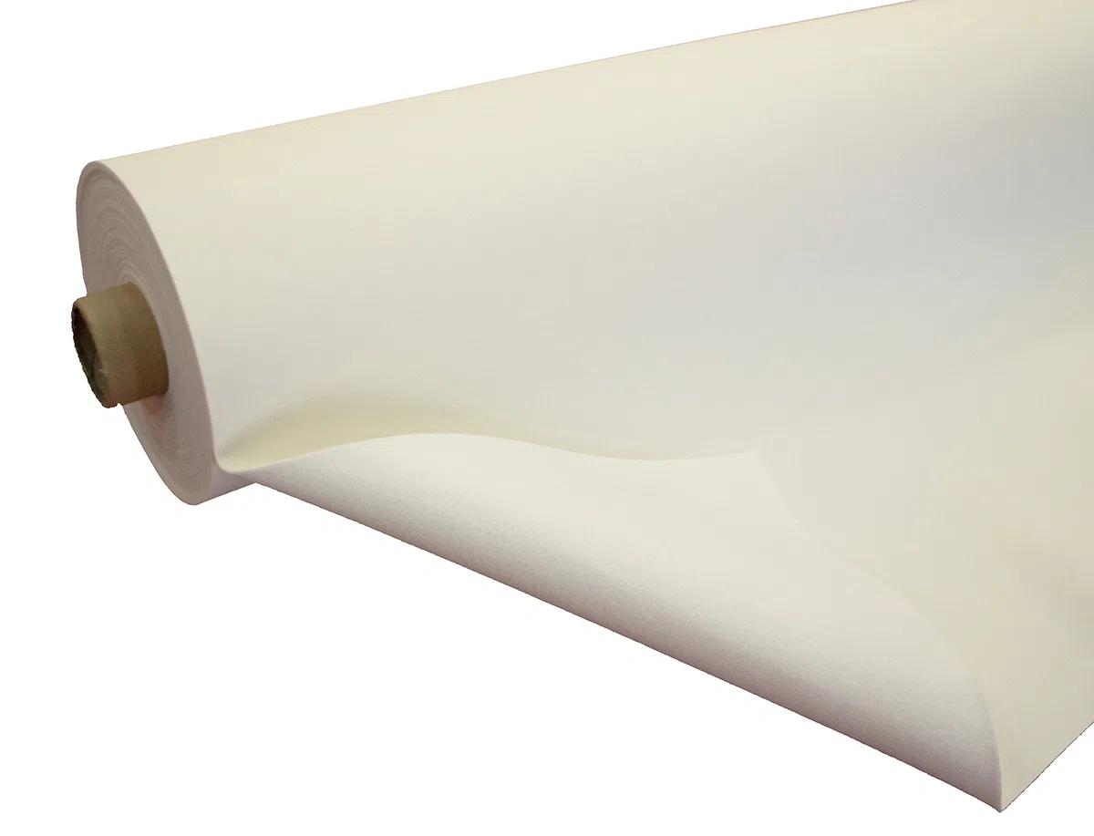 Protector de Mesa, salvamantel, Mantel Hule Muletón, Tela Impermeable con PVC y algodón Que Protege la Mesa de Golpes y arañazos (Blanco, 110_x_240_cm)