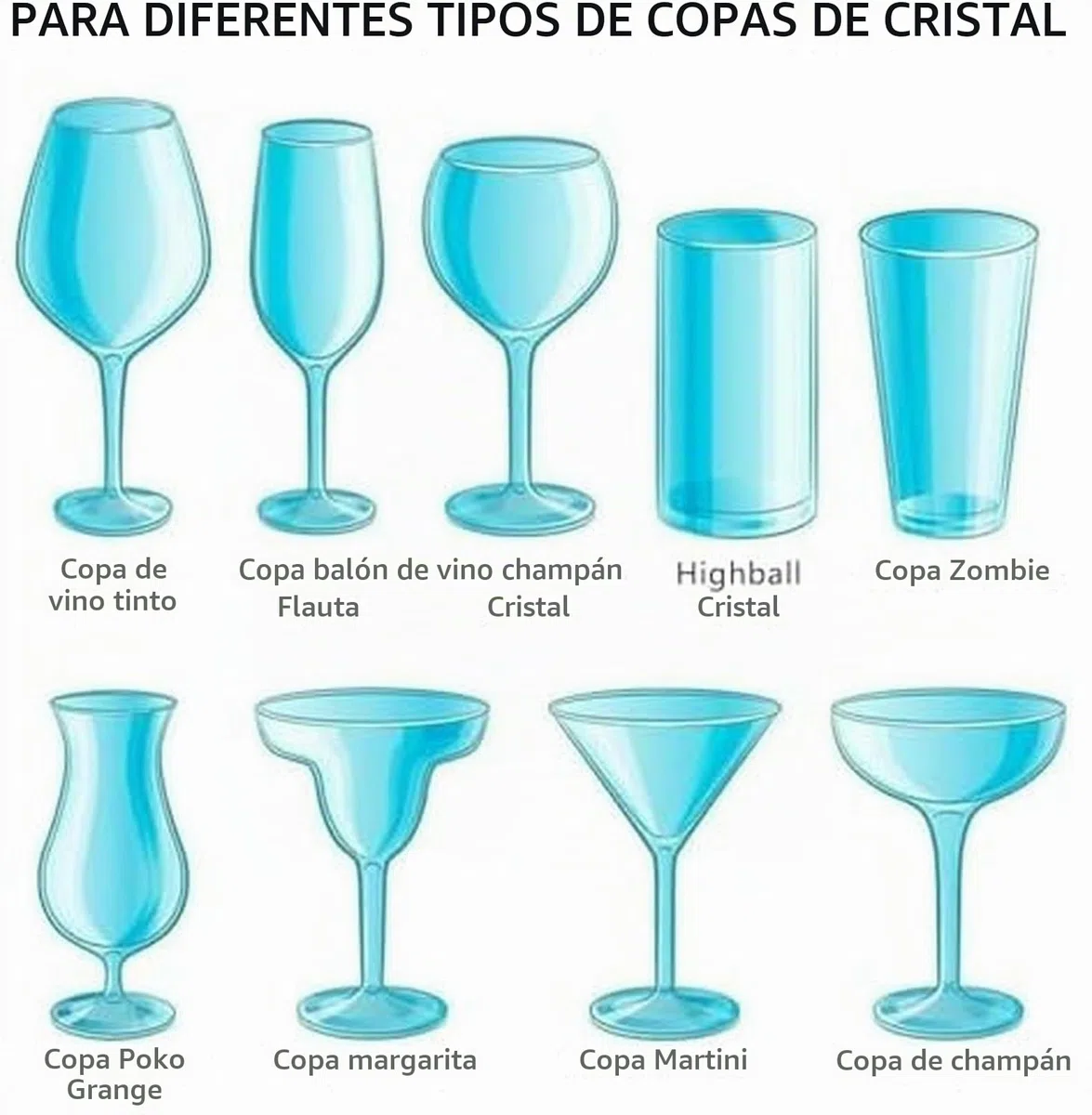 Escarchador de Copas: enfría al Instante Copas y Vasos de Vino para Bares, restaurantes y Uso doméstico.