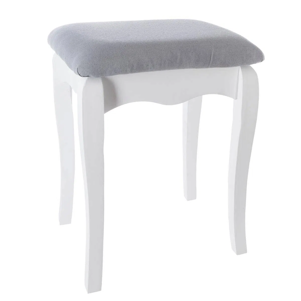ATMOSPHERA CREATEUR D'INTERIEUR Taburete, Blanco, 28 x H. 46 cm