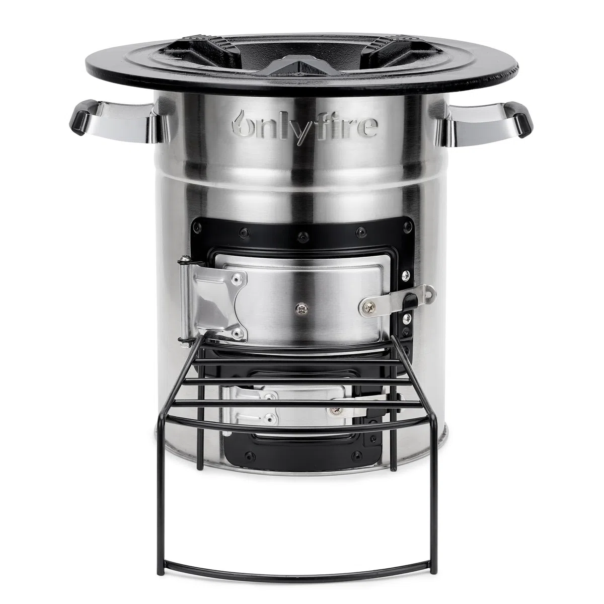 Onlyfire Horno de Cohetes de Acero Inoxidable,Rocket Stove,Estufa de Leña Portátil, Estufa al Aire Libre para Mochilero,Cocina al Aire Libre,Camping,Picnic,Barbacoa,Caza,Pesca