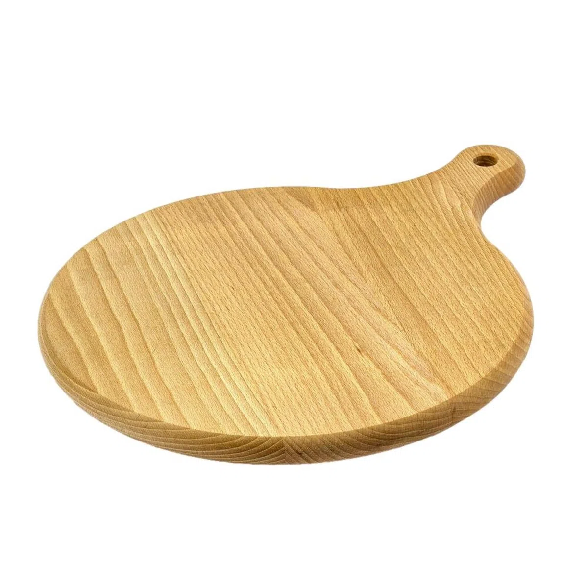 Tabla de pizza redonda. Tabla de madera. Tabla de cortar Pizza. Madera maciza - 40 cm