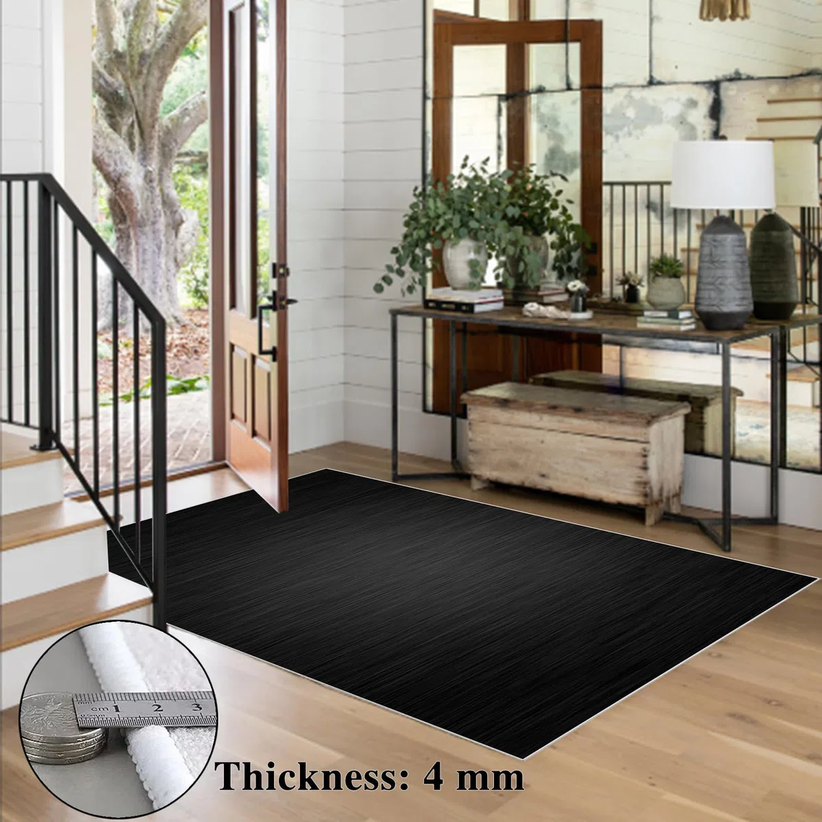 Alfombrilla de Protección para Suelos Duros, Protector Suelo Silla Ruedas, Alfombra Silla Gaming, Tapete de Protección de Madera/baldosas, Protector Suelo Silla de Escritorio 180 x 200 cm
