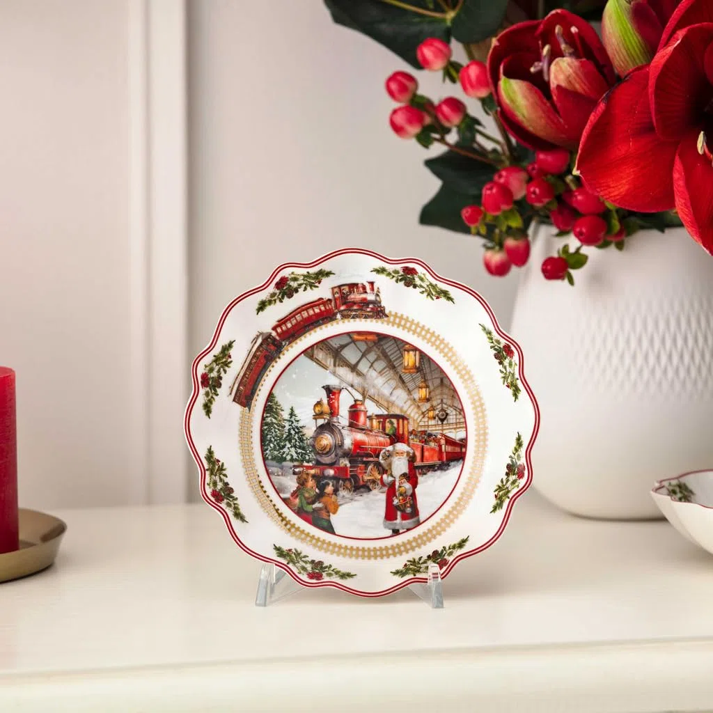 Villeroy & Boch - Annual Christmas Edition bol 2025 16,5 cm colorido, cuenco de Navidad, tazón de Navidad, objeto de colección, vajilla cerámica, porcelana premium