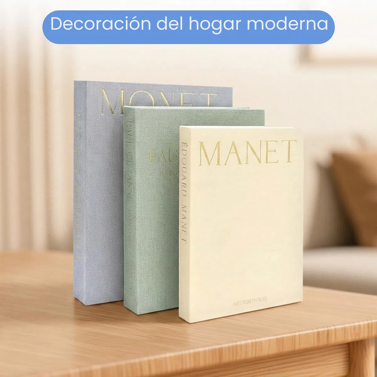 3 libros decorativos con espacio oculto, caja de libros con cierre magnético, libros decorativos, apilables uno encima del otro y diseño Nesting, caja de almacenamiento para mesa de café, estantería