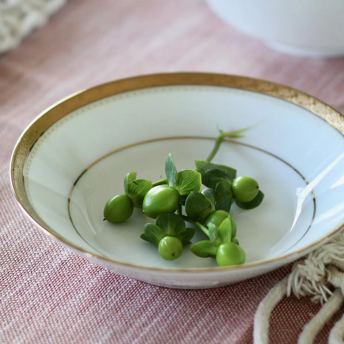 Noritake Charlotta Gold - Vajilla de 12 piezas, servicio para 4 personas