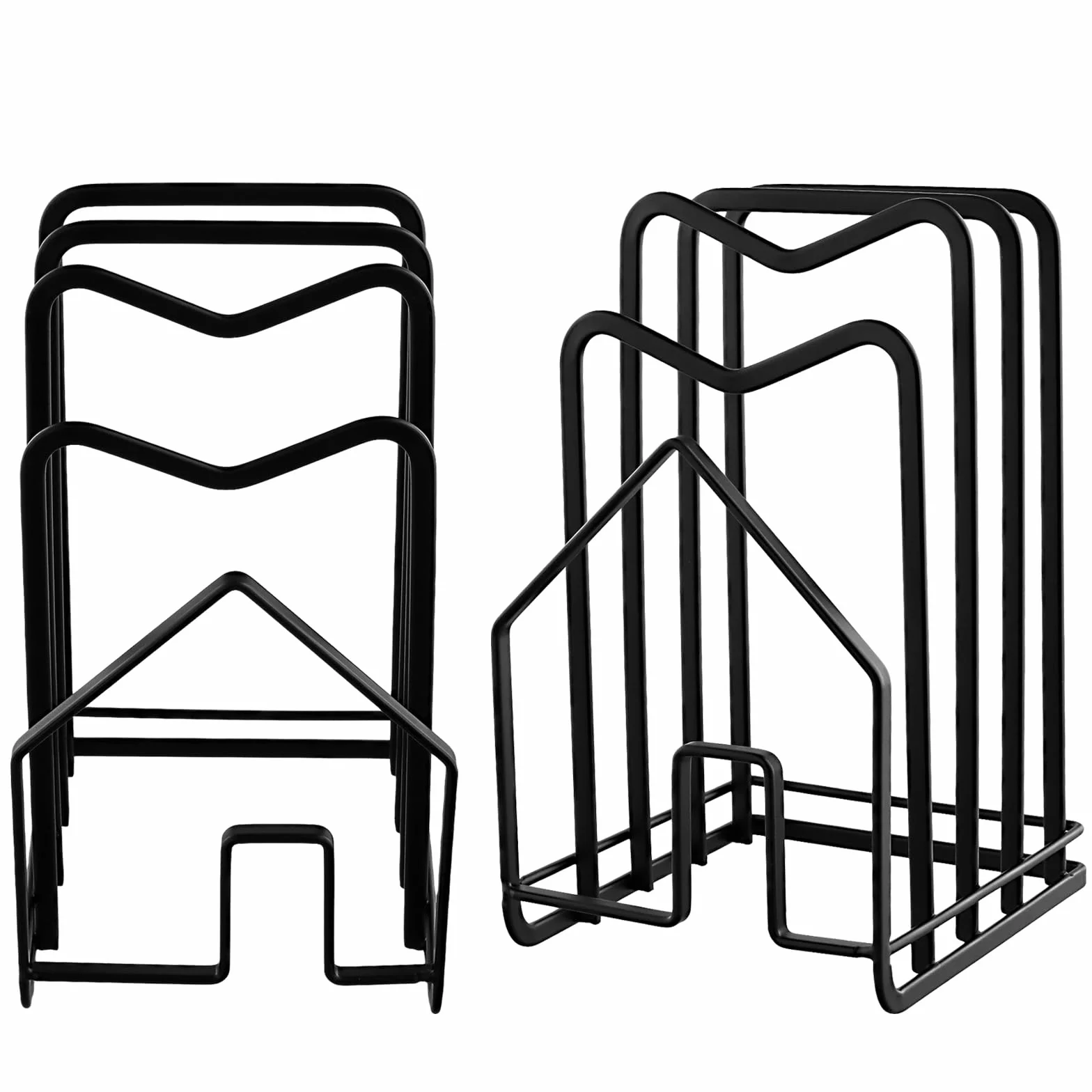 FUNSUEI 2 Unidades de Soporte para Tabla de Cortar, Soporte para Tapas de Ollas, Estante de Metal, Organizador de Bandejas para Cocina