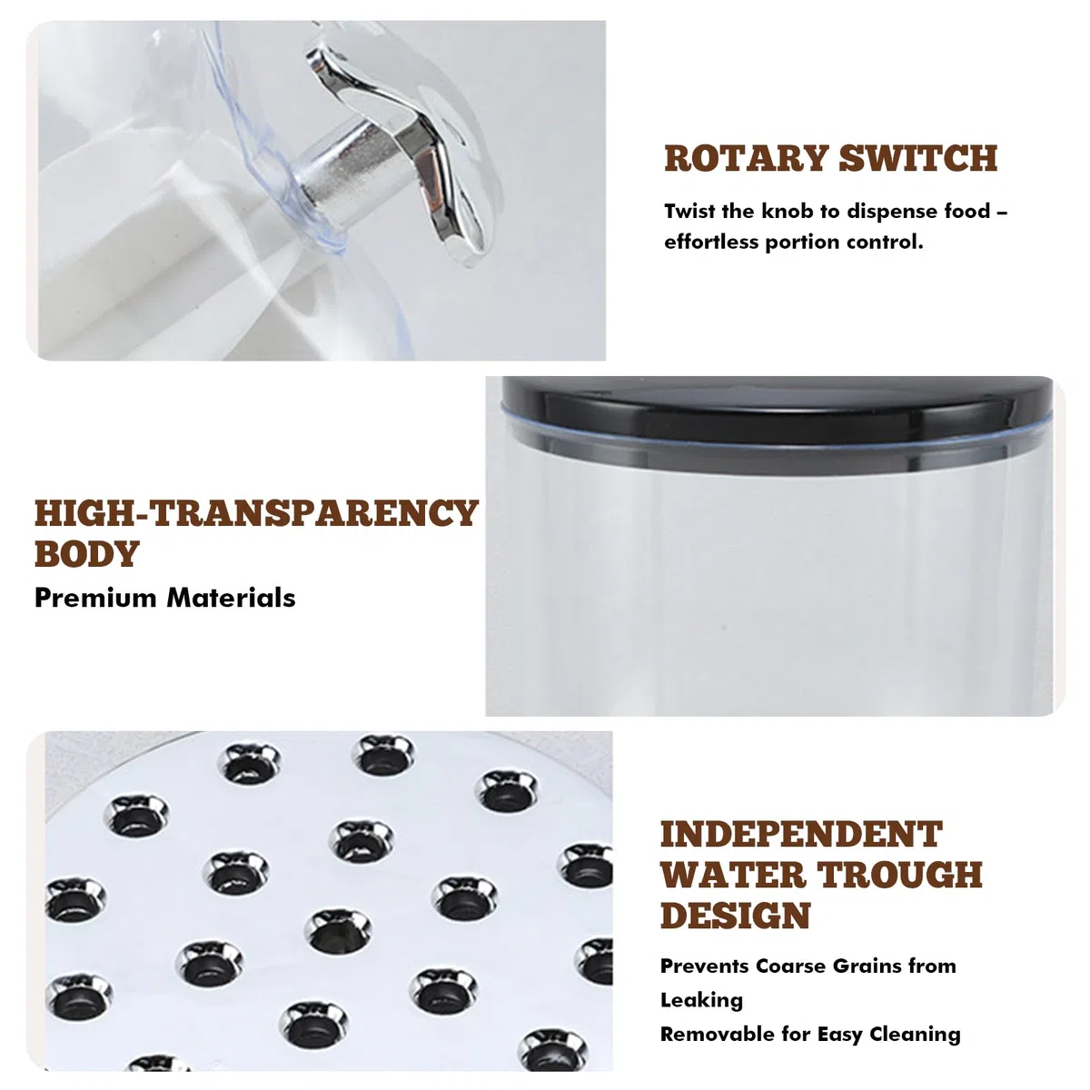 2 dispensadores de cereales dobles: 4 L, dispensador de cereales transparente con doble barril, dispensador hermético de copos de maíz, para cocina, despensa, cereales, dulces, 41 x 19,5 x 34