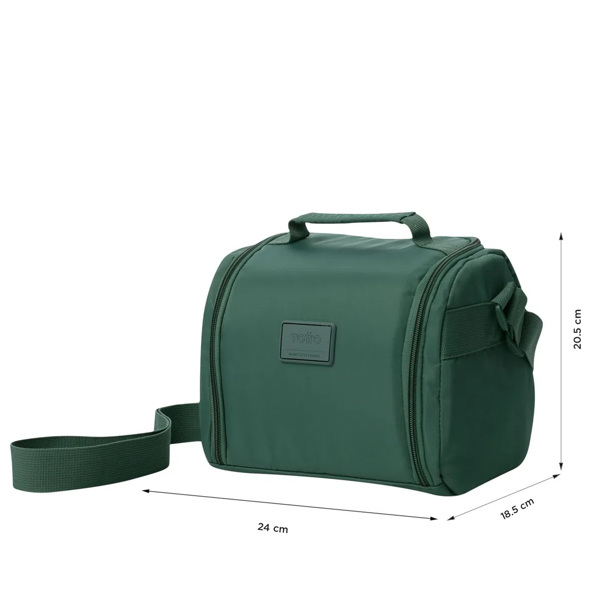 TOTTO - Bolsa Térmica Porta Alimentos 9 L, Modelo Tracer 2, Bolsa Comida Trabajo, Apertura 180º, Asa de Mano, Correa Ajustable, Pasador para Mochila con Ruedas, Fácil de Limpiar, Estampado Silver Pine