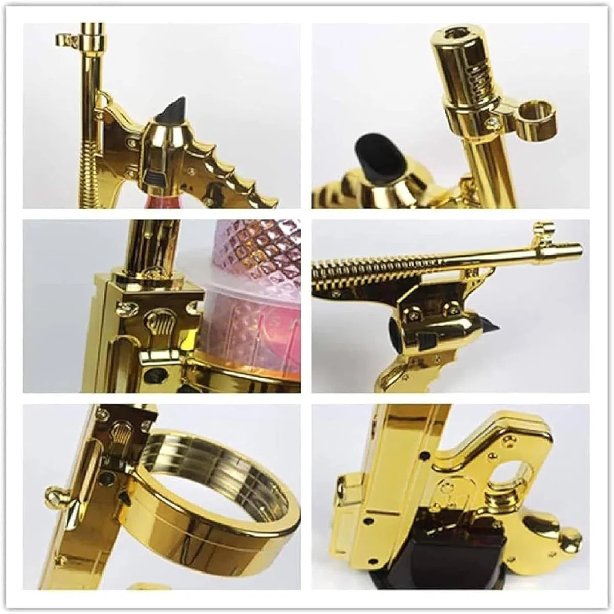 Pistola pulverizadora de champán, eyector de Botellas de champán de 750 ml a 1,5 l, tapón de Vino, Pistola para Cerveza y Bebidas, para Bodas y Fiestas nocturnas.