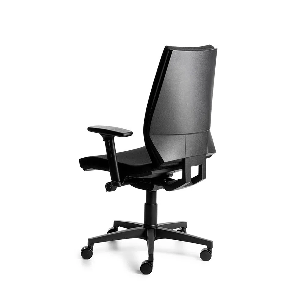 Rocada Silla Profesional 922-4 Carcasa Negra y tapizado Negro. Incluye Brazos Regulables