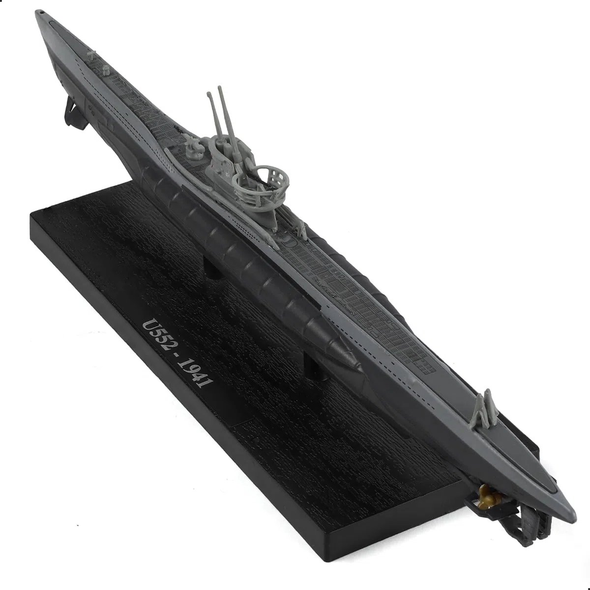 NUOTIE 1/350 U-552-1941 - Modelo militar alemán Kriegsmarine Submarino de la Segunda Guerra Mundial Roter Teufel U-Boat modelo Warld War II aleación de metal fundido a presión con soporte de