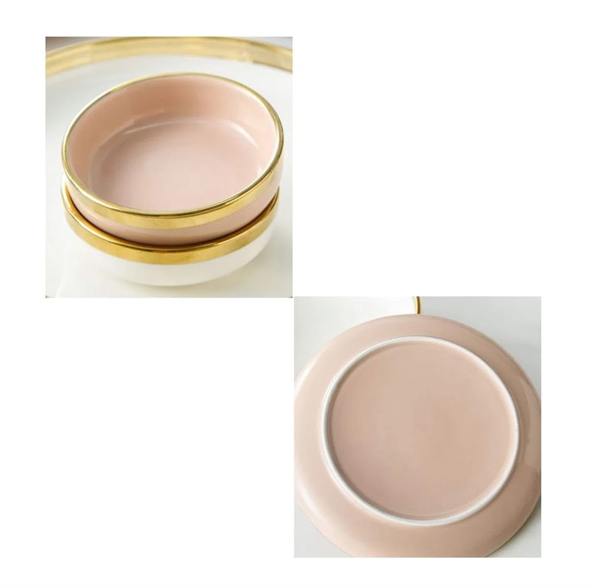 Juego De Vajilla De Porcelana, Juego De Vajilla De Cerámica Phnom Penh, Platos Y Cuencos Para Restaurante Y Regalos De Boda, Juego De Vajilla De Porcelana De Estilo Europeo, Morado, 4 Personas B
