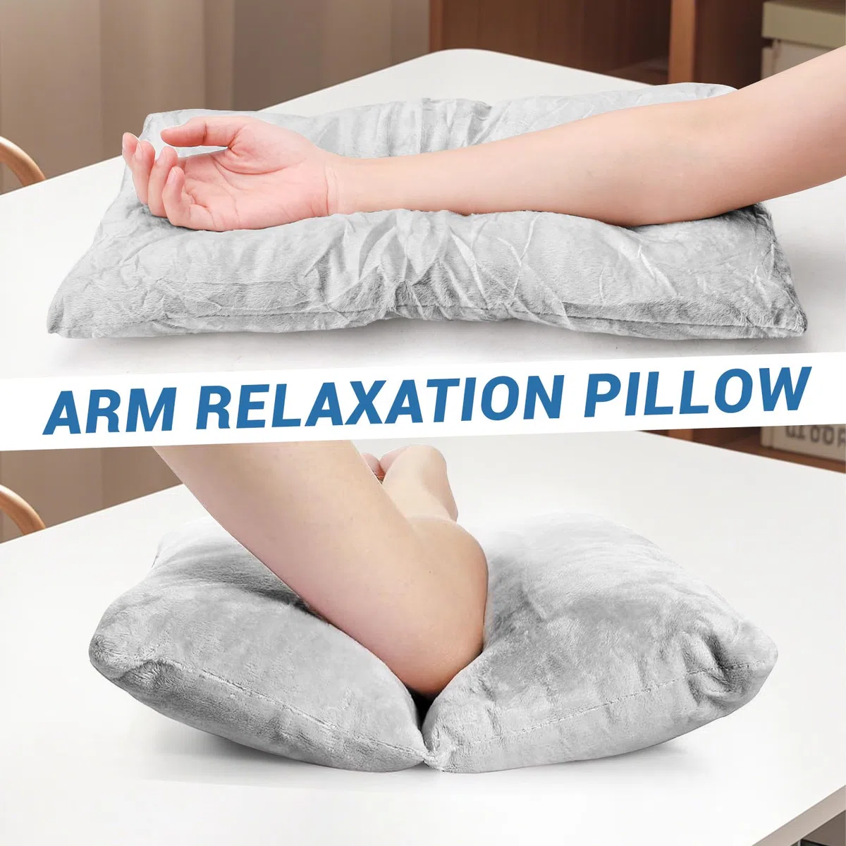 Almohadas de brazo para adultos, almohada de espuma viscoelástica, recuperación de lesiones y cirugía, perfecta para personas que duermen de lado, cojín de reposabrazos para aliviar el