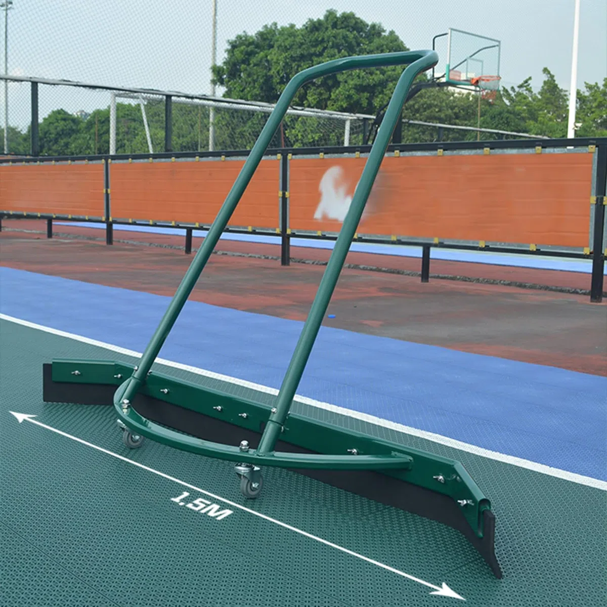 Rasqueta de suelo resistente con asa, removedor de agua de aleación de aluminio para canchas deportivas, gimnasio, piscina