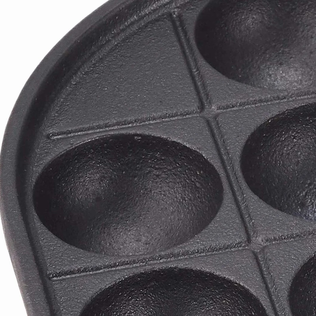 TIKUSAN Takoyaki Sartén de hierro fundido Takoyaki para hacer moldes de bolas de carne de pulpo japonés (21 moldes)