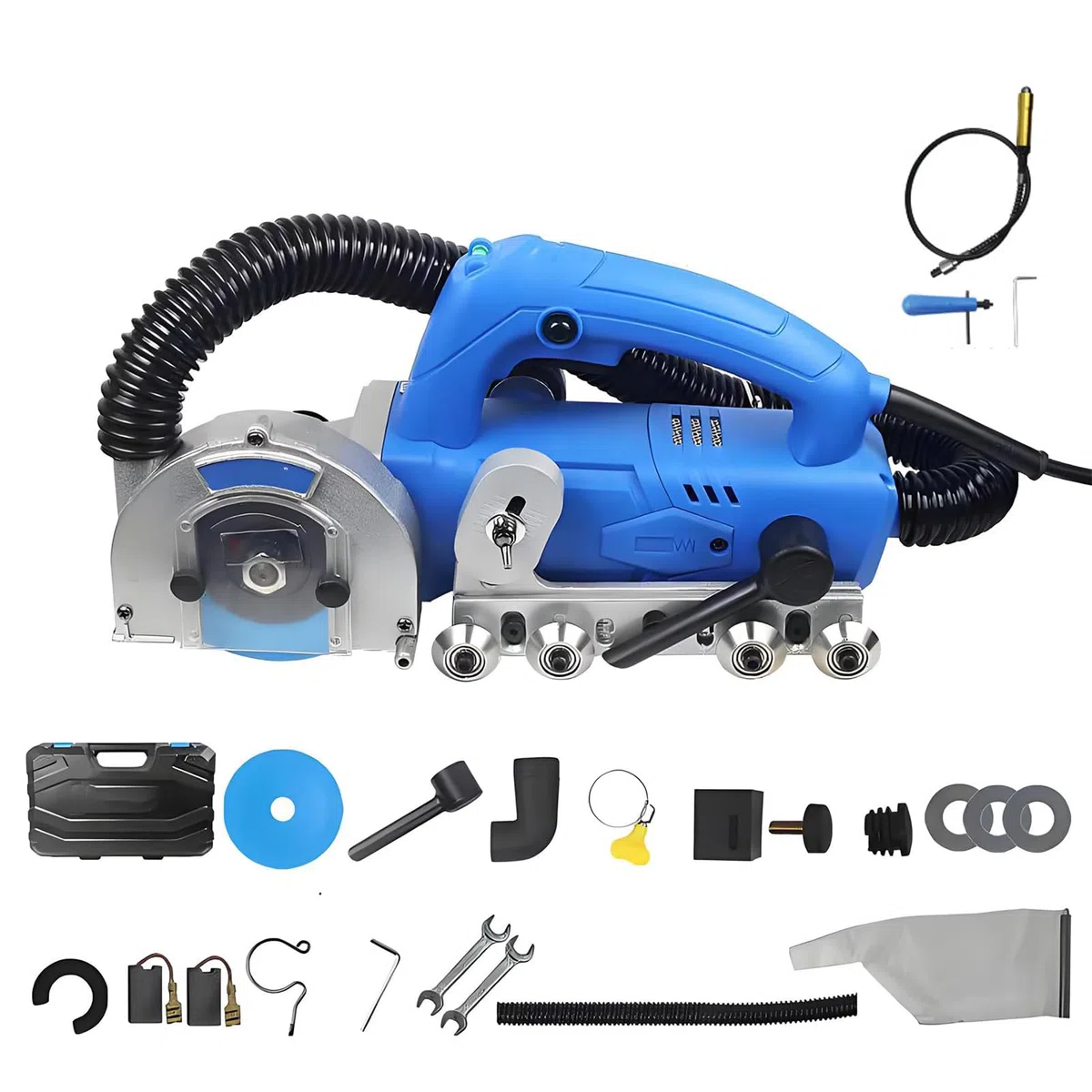 Herramienta de eliminación de lechada, máquina eléctrica limpiadora de azulejos, 1200 W 9000 RPM con hoja de diamante, limpieza eficiente de lechada para azulejos y juntas