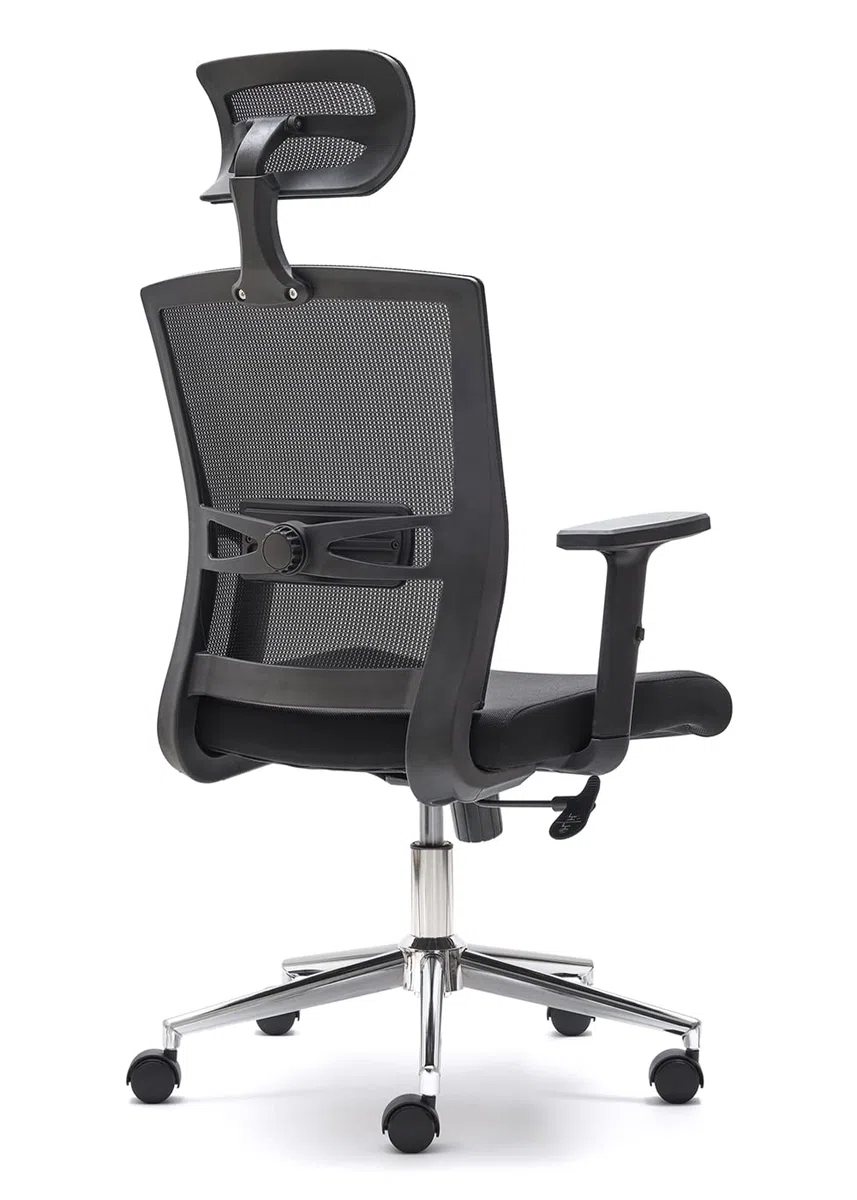 Silla Profesional Baku. Ergonomica. Cabecero, Soporte Lumbar y Brazos regublables.