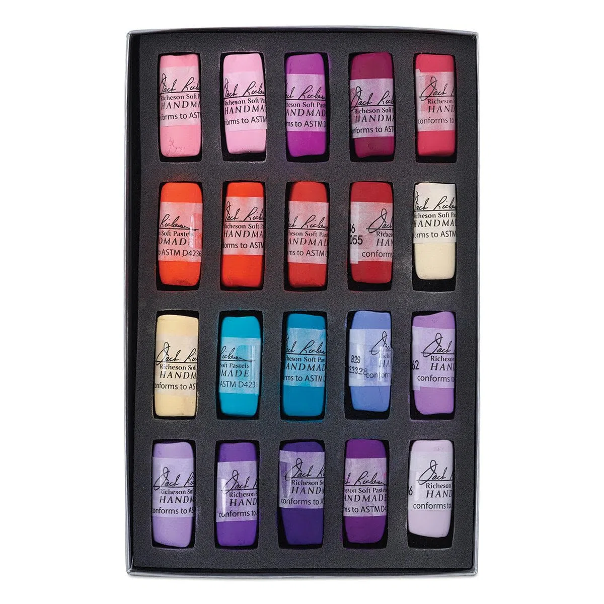 Jack Richeson - Juego de 20 pasteles suaves enrollados a mano, diseño de flores