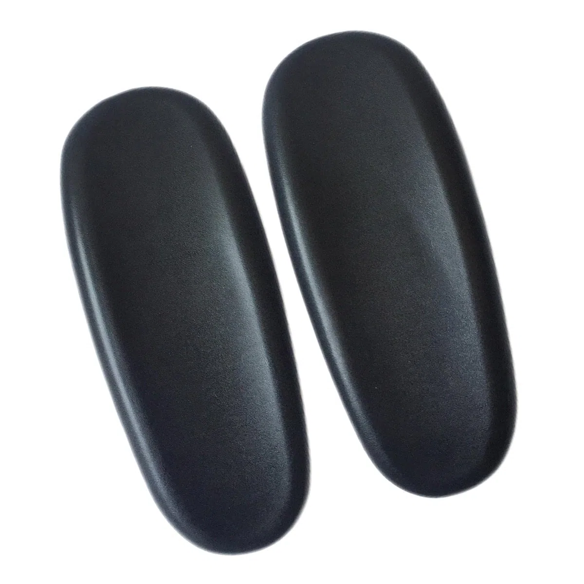 2 Piezas Almohadilla de Repuesto para Apoyabrazos de Silla de Oficina, Espuma de Alta Resiliencia y Cuero PU, Ajuste Universal para Sillas de Oficina/Hogar/Gaming, Parte Inferior Antideslizante