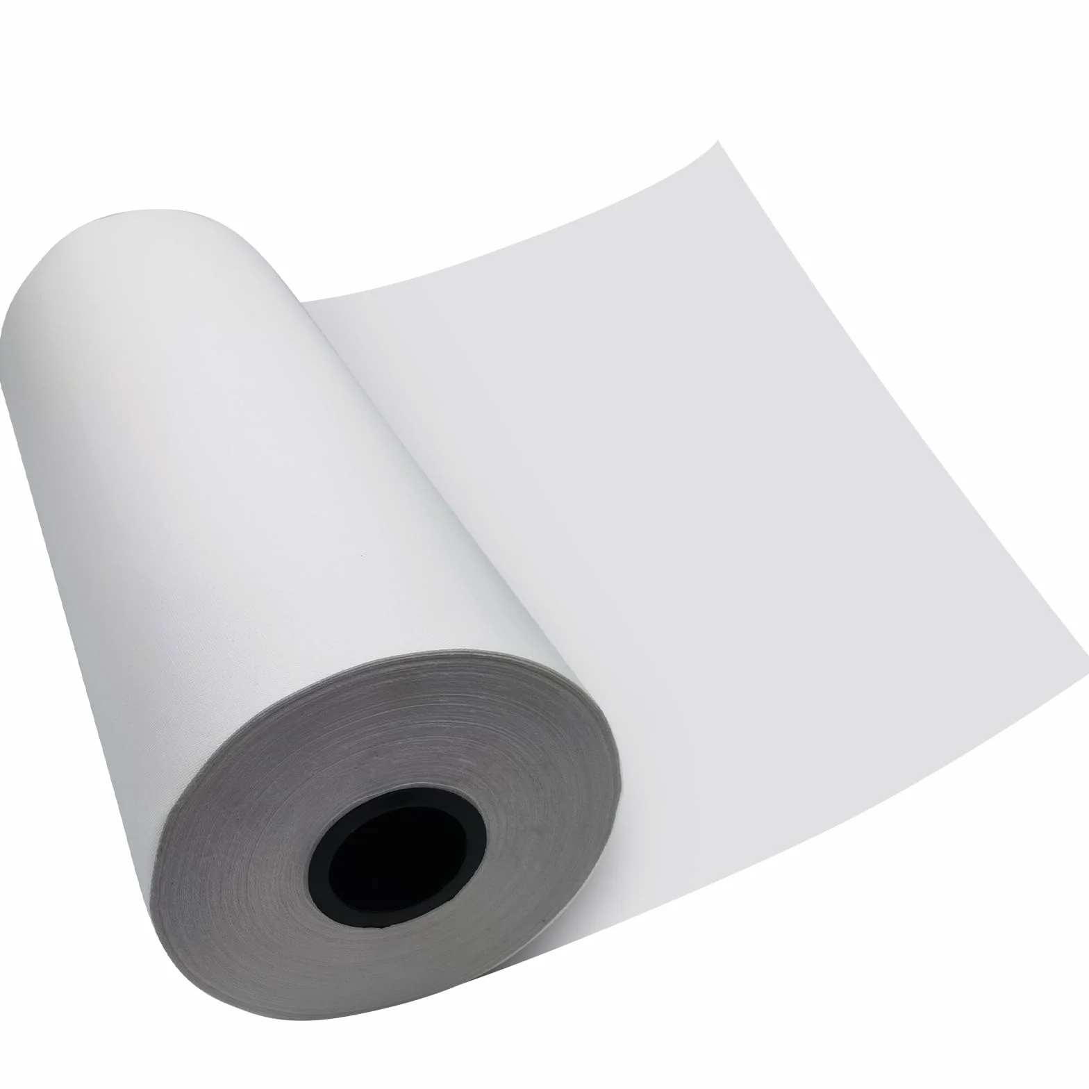 Rollo de lona de algodón, 61 cm x 10 m, lienzo para pintar 280 g/m², preimprimado, blanco puro, tela de pintura tejida fuerte para acrílico y pintura al óleo, proyectos de arte de bricolaje (61 cm x