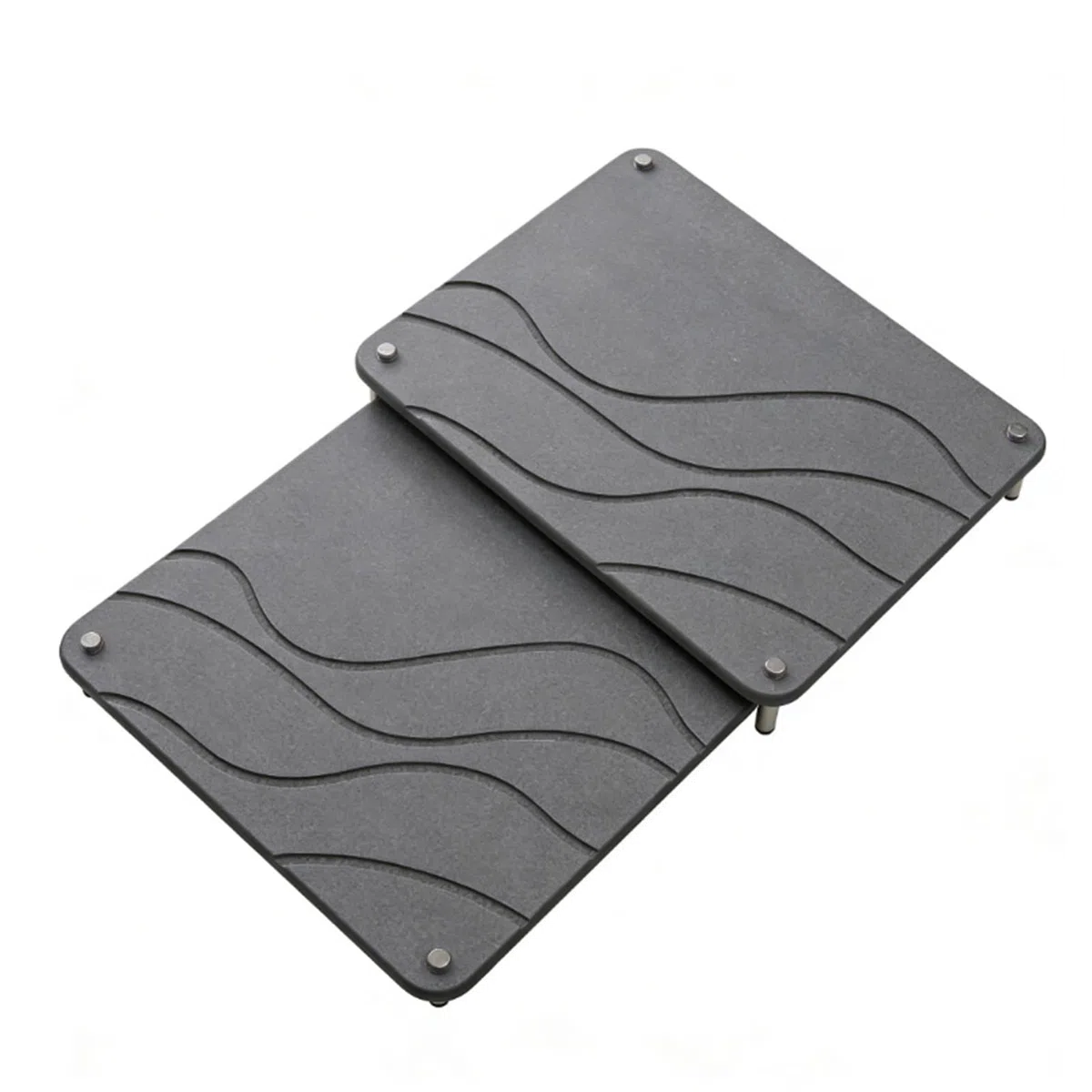 2 Alfombrillas de Secado de Piedra de Diatomita, Alfombrillas para Secar Platos, Súper Absorbentes, de Secado Rápido, Antideslizantes, Diseño Elevado, Alfombrilla para Secar Platos para