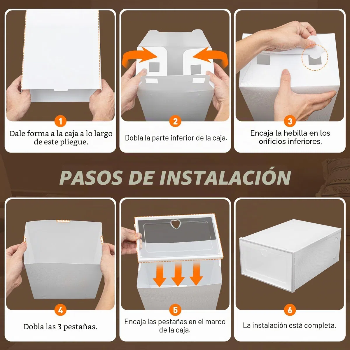 20 cajas para zapatos apilables de plástico transparente con tapa, ahorro de espacio, 33 x 23 x 14 cm