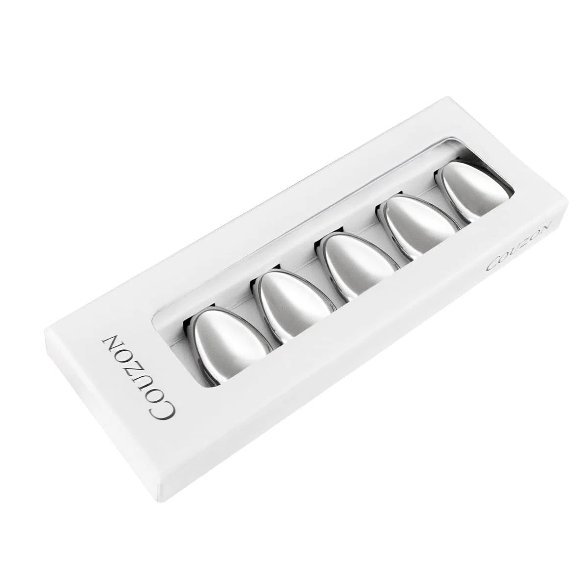 Couzon - Portacuchillos y posavasos - Drop - Acero inoxidable 18/10, acabado espejo - acero inoxidable