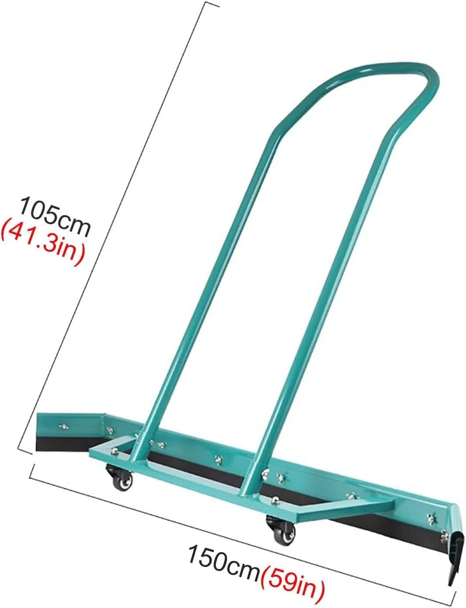 Rasqueta de suelo resistente para hormigón, cancha de tenis, azulejos, rodillo empujador de agua grande, herramienta de secado para interiores y exteriores